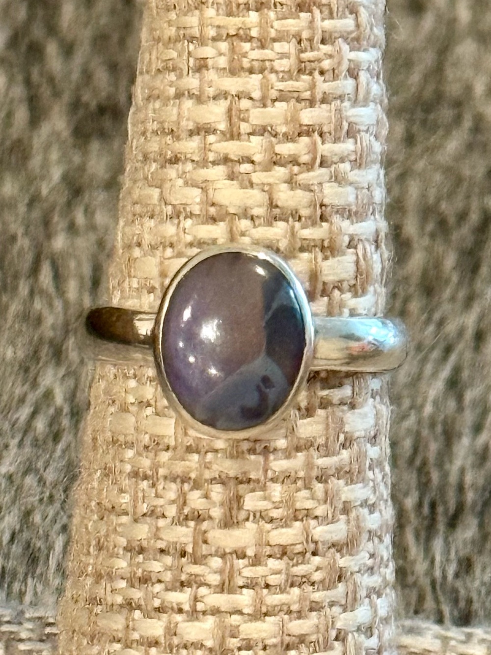 Australian boulder opal ring